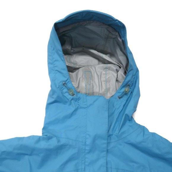 LL Bean Womens H2OFF Waterproof Long Raincoat Small Blue Rain Jacket - Picture 5 of 11